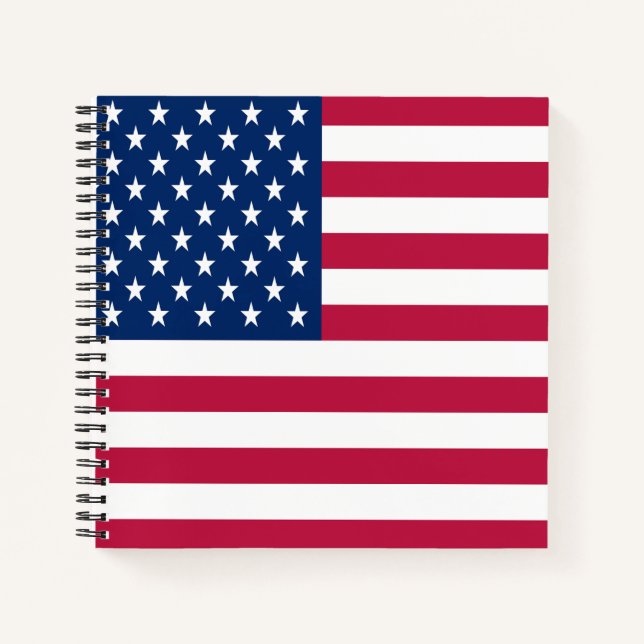 American USA Flag Pride Design-76353 Notebook (Front)