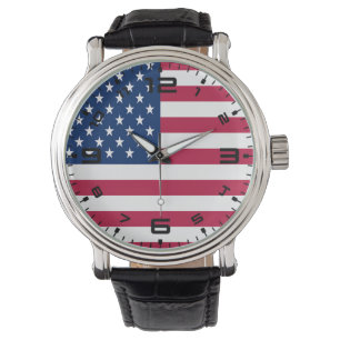 American USA Flag Pride Design-76353 Watch