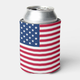 American USA Flag Pride Design Can Cooler