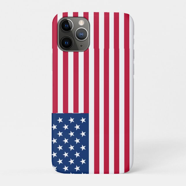 American USA Flag Pride Design Case-Mate iPhone Case (Back)