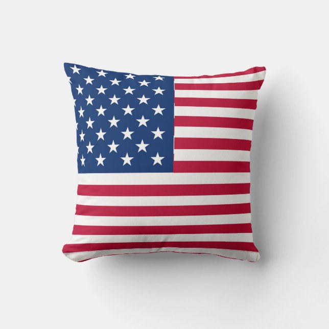 American USA Flag Pride Design Cushion (Front)