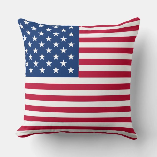 American USA Flag Pride Design Cushion (Front)