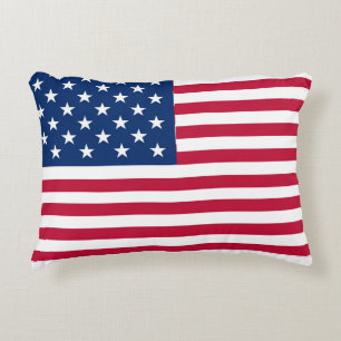 American USA Flag Pride Design Decorative Cushion