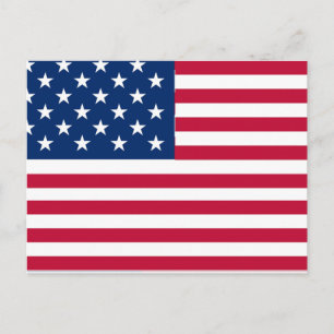 American USA Flag Pride Design Holiday Postcard