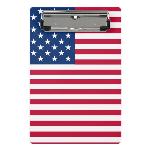 American USA Flag Pride Design Mini Clipboard (Front)