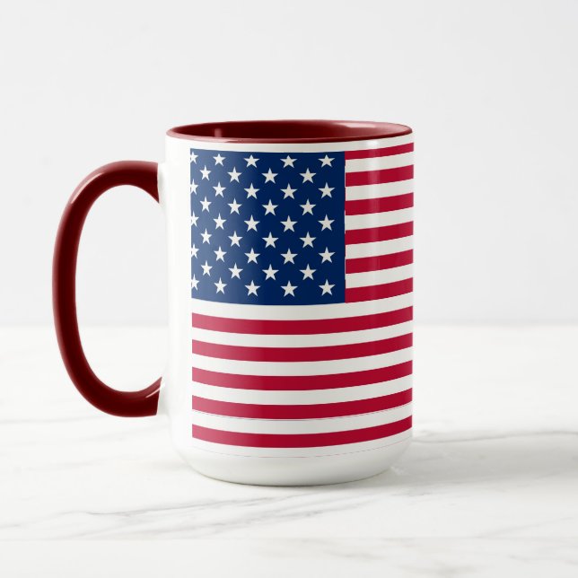 American USA Flag Pride Design Mug (Left)