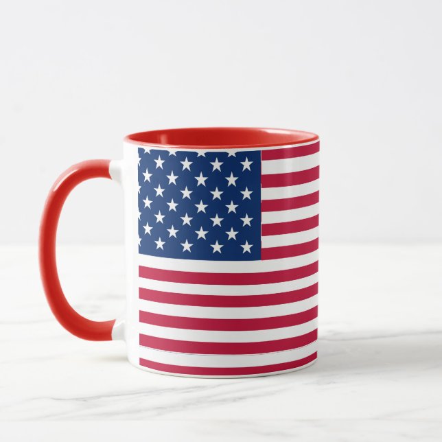 American USA Flag Pride Design Mug (Left)