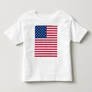 American USA Flag Pride Design Toddler T-Shirt