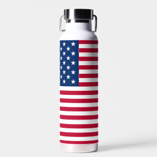 American USA Flag Pride Design Water Bottle