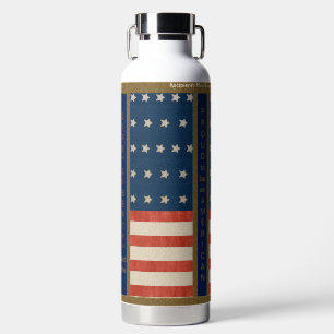 American Values, Pride and USA Flag - Personalised Water Bottle