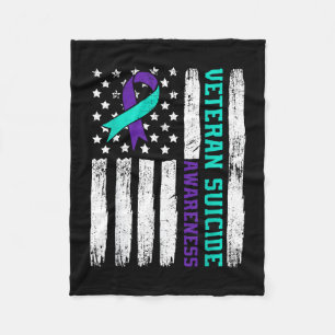 American veteran awareness month america flag fleece blanket
