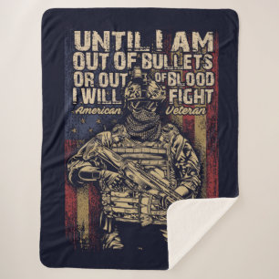 American Veteran Sherpa Blanket
