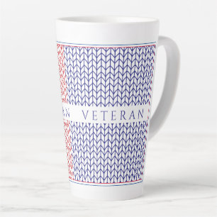 "AMERICAN VETERAN" Tall Latte Mug