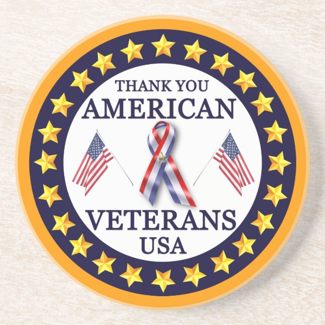 American Veterans 2 Coaster (Front)
