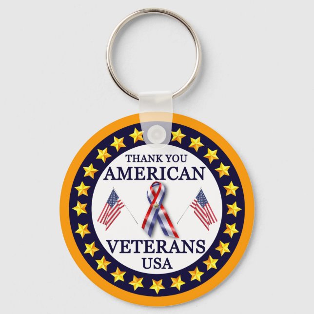American Veterans 2 Key Ring (Front)