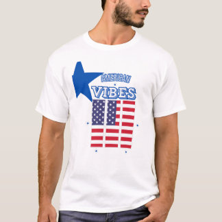 American Vibes USA Flag | Patriotic Stars & Stripe T-Shirt