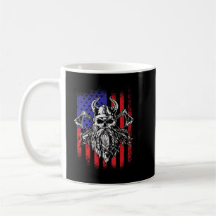 American Viking USA Norse Valhalla Odin America Fl Coffee Mug