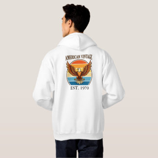 American Vintage Eagle Sunset Est 1970 Hoodie