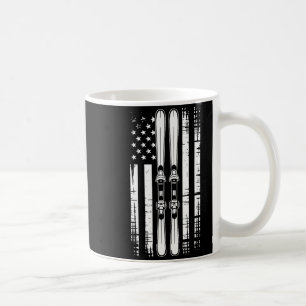 American vintage skiing ski winter mountain usaAme Coffee Mug