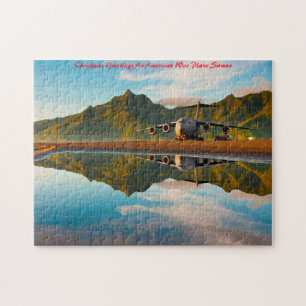 American War Plane Samoa.Christmas Greetings Jigsaw Puzzle