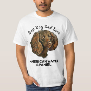American Water Spaniel best dog dad ever T-Shirt