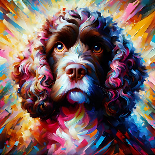 American Water Spaniel Dog Acrylic Art Print Jigsaw Puzzle (American Water Spaniel Dog Acrylic Art Print)