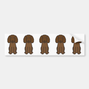American Water Spaniel Dog Cartoon Bumper Sticker