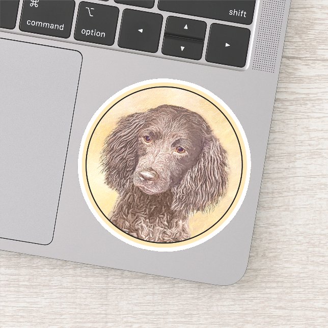 American Water Spaniel Painting - Original Dog Art (Detail)