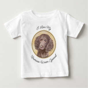 American Water Spaniel Painting - Original Dog Art Baby T-Shirt