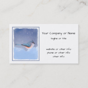 American Water Spaniel Painting - Original Dog Art Business Card
