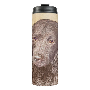 American Water Spaniel Painting - Original Dog Art Thermal Tumbler