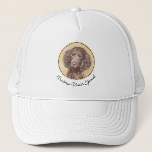 American Water Spaniel Painting - Original Dog Art Trucker Hat