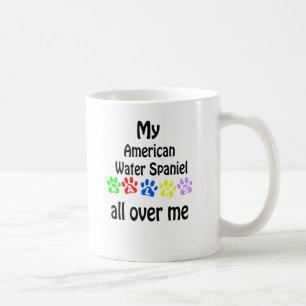 American Water Spaniel Walks Design Coffee Mug