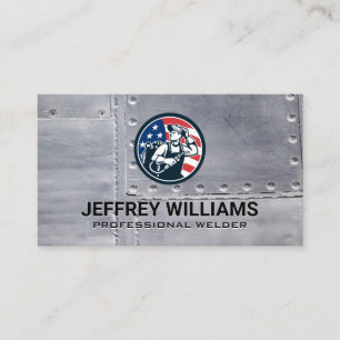 American Welder   Metal Rivets Business Card