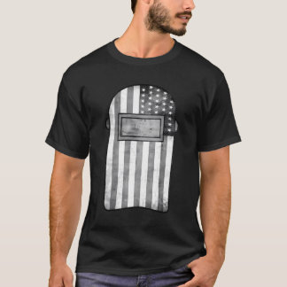 American Welder Us Flag Welding Hood Gift T-Shirt