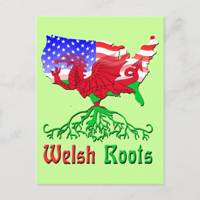 American Welsh Roots Postcards (Front)