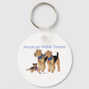 American Welsh Terriers Key Ring