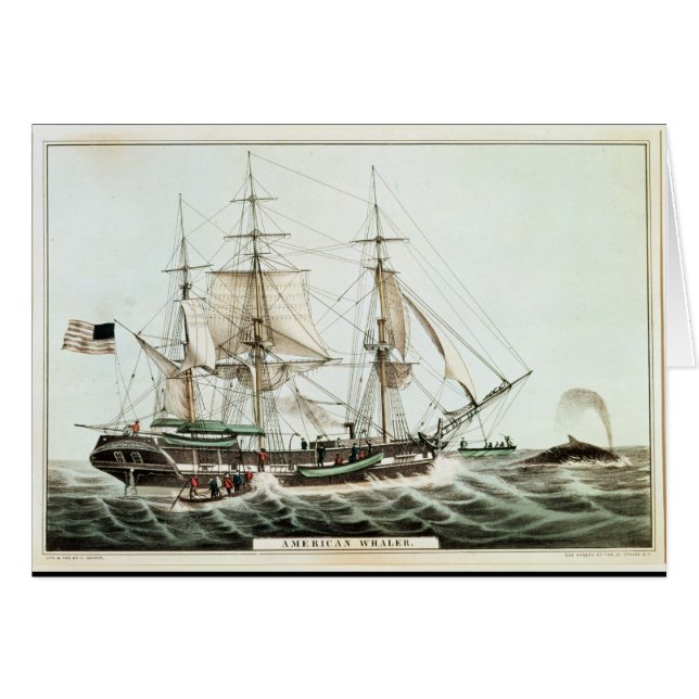 American Whaler, engraved by Nathaniel Currier (Front Horizontal)