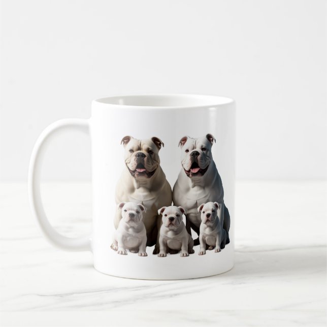 American white bulldogs coffee mug (Left)