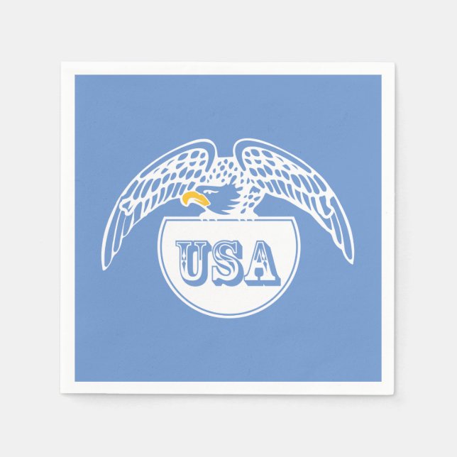 American White Eagle Napkin (Front)