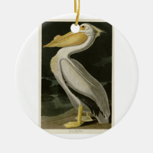 American White Pelican, Audubon's Birds of America Ceramic Ornament