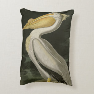 American White Pelican, Audubon's Birds of America Decorative Cushion