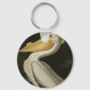 American White Pelican, Audubon's Birds of America Key Ring
