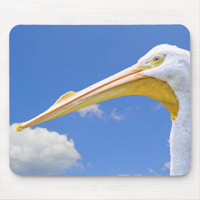 American White Pelican Mouse Pad (Front)