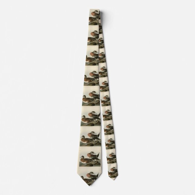 American Widgeon from Audubon's Birds of America Tie (Front)
