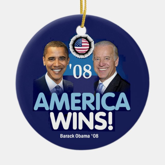 AMERICAN WINS Ornament (Front)