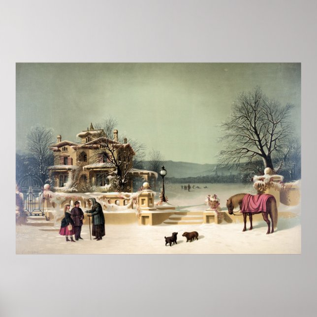 American Winter Scene Poster (Front)