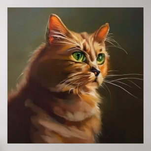 American Wirehair Cat Poster