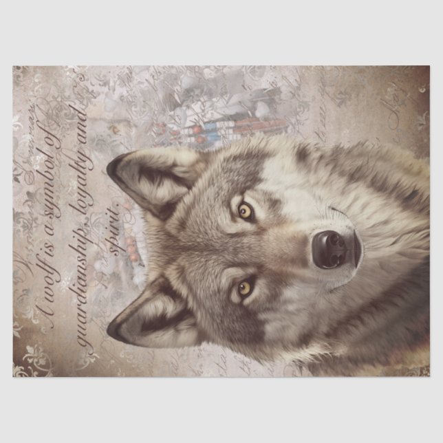 American Wolf Tissue Paper (Front)