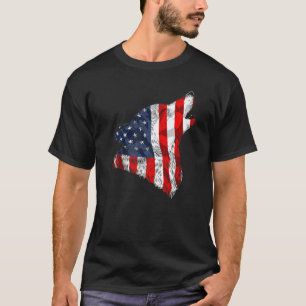 American Wolf Wildlife Animal Zookeeper Usa T-Shirt